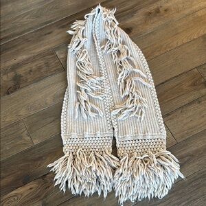 Cozy Cream Knit UGG Scarf
